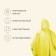 Poveri raincoat, adult, yellow color