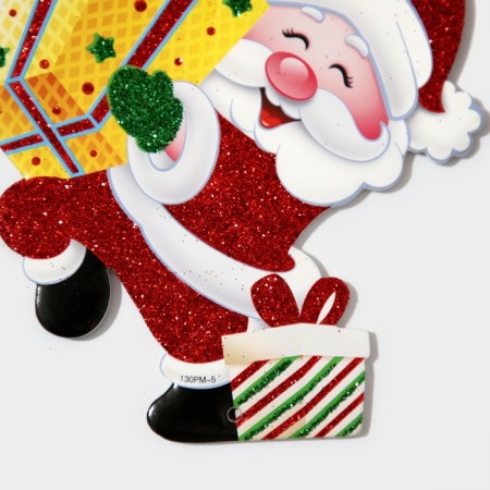 Decorative decoration (suspension) "Grandfather Frost with gifts" 18x14 cm-4