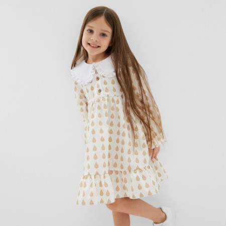 Baby dress with collar Kaftan "Drive", r.30 (98-104 cm)-6
