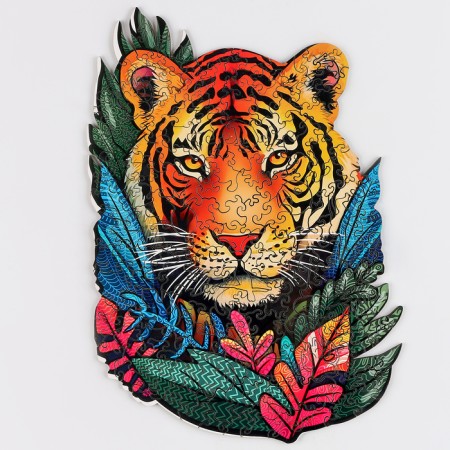 Puzzles wooden curly "Tiger", 174 elements-3