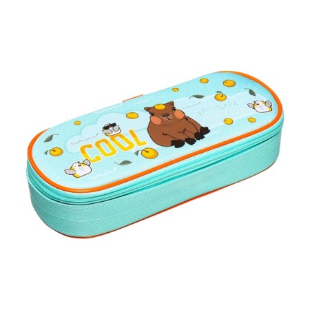 Penal-football is soft 90 x 220 x 50 mm, textile, Hatber "Really steep capibar" turquoise NPK_73278-1