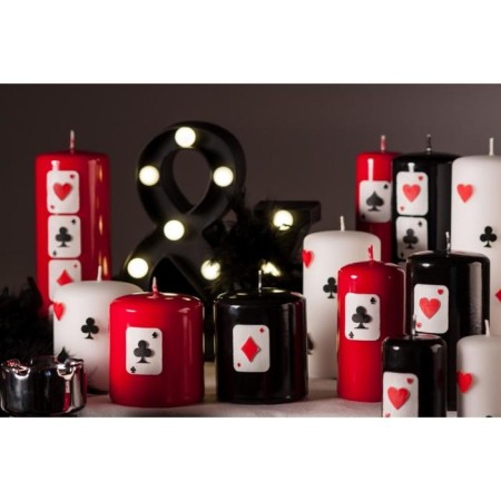 Candle - Poker cylinder, 6 × 11.5 cm, black-3