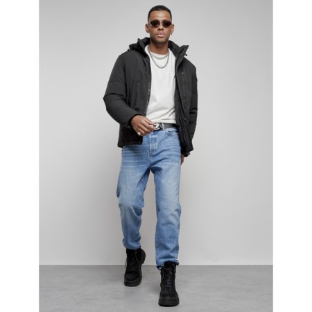 Sports male winter, size 60, black color-15