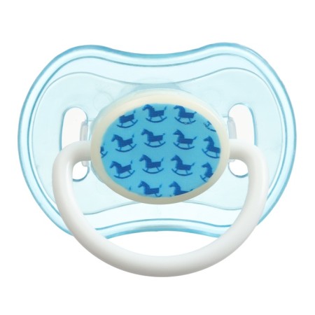 Nipple - orthodontic dummy with a container, +3 months., Blue color-4