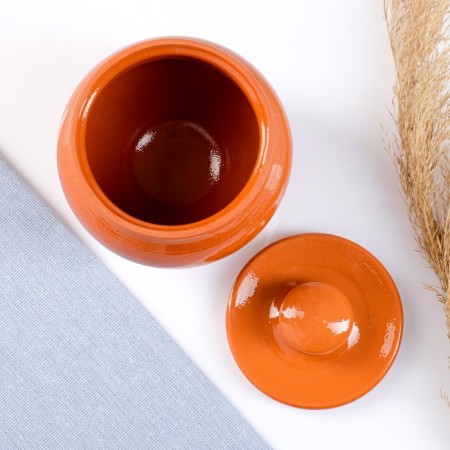 Set "Vyatka ceramics No. 3" 6x0.5 + grasp + shelf, terracotta-3