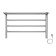 Terminus heated towel rail "Aurora" P4, 700x450 mm, right, chrome