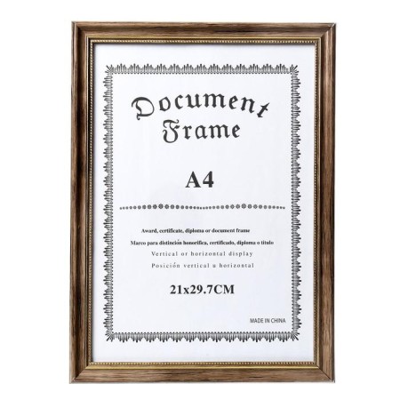 Photo frame Plastic A4 Format "Eco-style with a gold frame" 32.3x23.8 cm-4