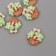 Decor for creativity plastic "Basket with flowers" set 6 Sh 2.5x2.4x0.8 cm