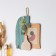 Decorative wood hooks "Abstraction. Vase with flower" 1.5x19.5x23.5 cm