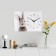 Carting clock, interior "hare", 30 x 40 cm, on canvas, silent