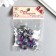 Buttons Plastic for creativity 1 Process "Ball Golography. Lilac" set 12 pcs d = 1.2 cm
