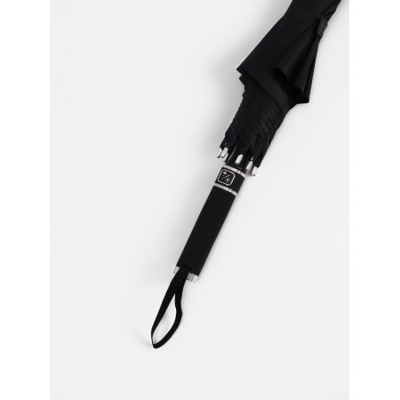 Umbrella - semi -automatic cane "plain", 8 spokes, r = 60/70 cm, black color is black-4