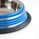 A bowl with a non -slip base color with stripes, 230 ml, blue