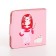 Wallet on the button, pink color