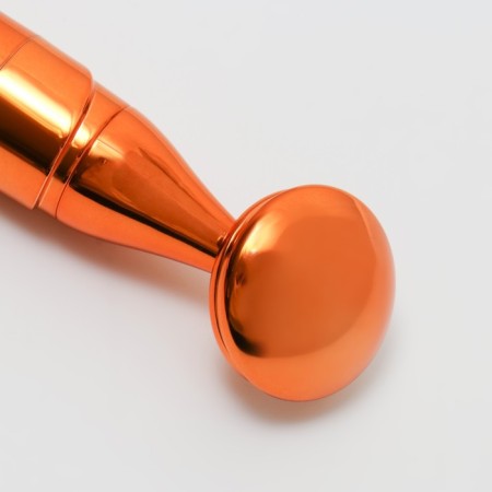 Face massage, 3.4 × 15 cm, two nozzles, copper color-8