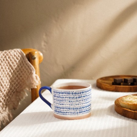 Porcelain mug SL Home "Scandy", 450 ml, white color-4