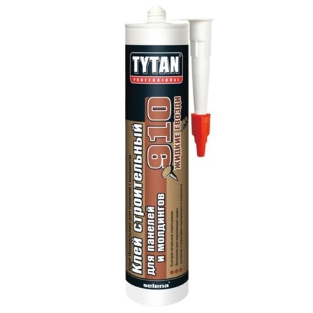 Liquid nails Tytan No. 910, for panels and moldings, water, white, non -frost -resistant, 440 g