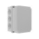 Distribution box Ural Pak, 190x140x120, IP 55, 10 VX, gray, KO-65027190-012