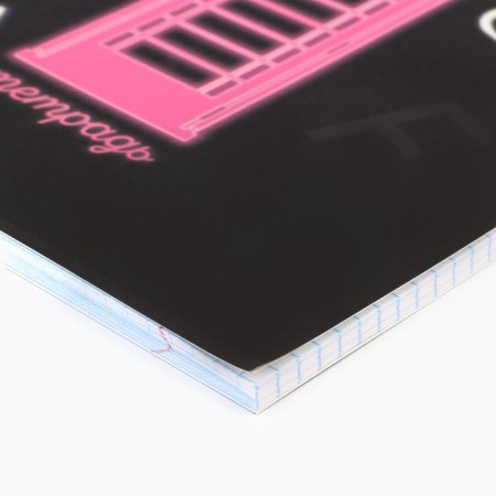 Subject notebook A5, 48 liters on the clip “Neon. English »Soft touch lamp, 3D varnish-1