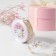 Kapron tape with embossing "Marble", 25 mm × 23 ± 1 m, white color/gold No. 001