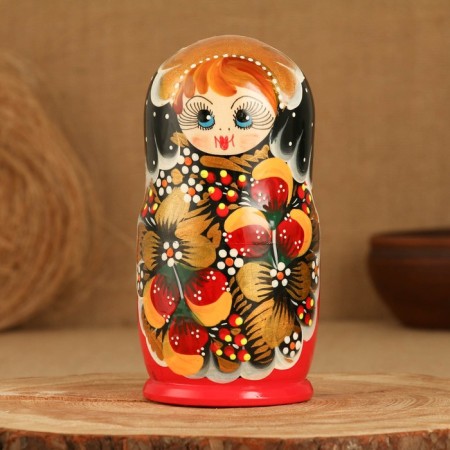 Matryoshka 5 puppet "Nadia" berries, 17-18cm, manual painting.-2