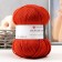 Yarn "Narodnaya" 30% wool, 70% acrylic volume 220m/100g (30-sv. Terracot)