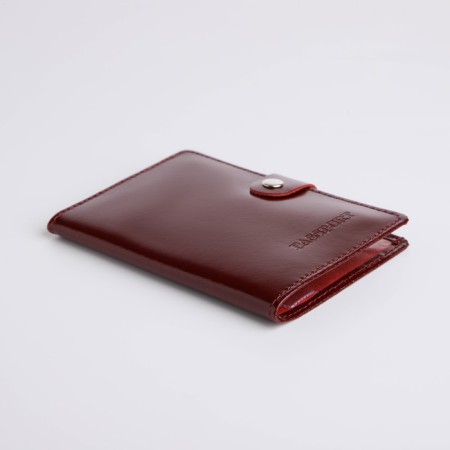 Cover for a passport on a valve, burgundy color-2