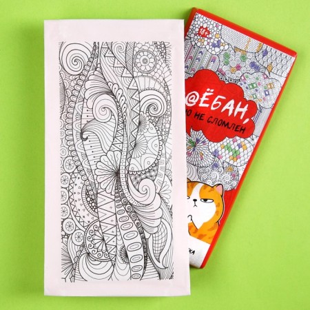 Confectionery tiles "from a nervous breakdown" with coloring, 100 g (18+)-1