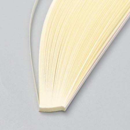 Strips for quilling 120 strips density 120 grams "Cream" Width 0.5 cm length 53 cm-1