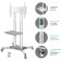 Onkron TS1351 White 32 "-65" Max.50kg Floor Mobile TV
