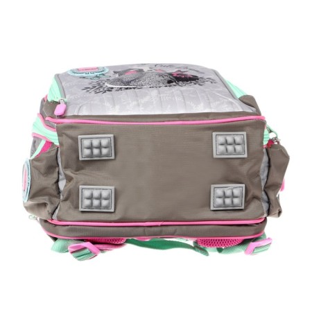 Frame backpack 39 x 29 x 17 cm, Across 179, gray/pink ACR22-179-9-5