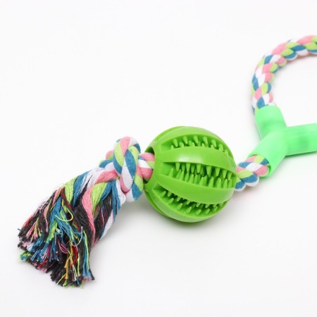Cable toy with handle and ball, 38 cm, up to 160 g, green-3