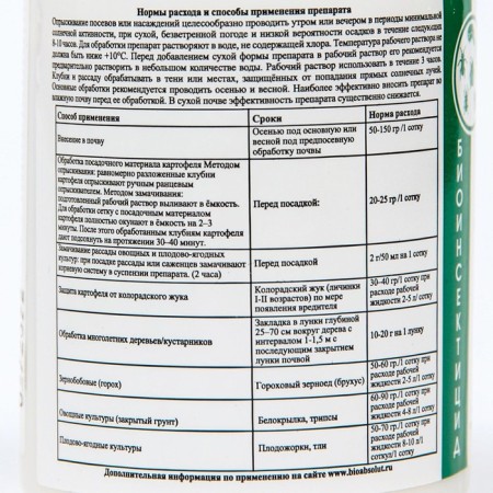 Bioinsecticide soil Baveria Bassian from the pest complex, 80 g-1