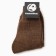 Women's socks, brown color, 23-25