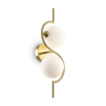 Wall lamp 25W, 2xg9, 49x16 cm, brass-1