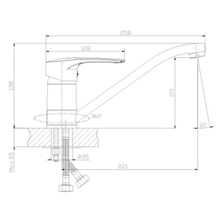 Rossinka t40-21 kitchen mixer-1