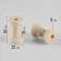A set of wooden coils without a coating, 15 pcs, d = 2 × 3 cm