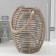 Click Plastic for 1 candle "Amphora" brown 11x20x26 cm