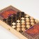 NARDS "Wolf", wooden board 50 x 50 cm, with a field for playing checkers