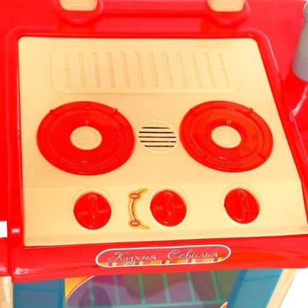 Game module Kitchen "Seville" in a suitcase, with accessories, light and sound effects, height 65.5 cm-4