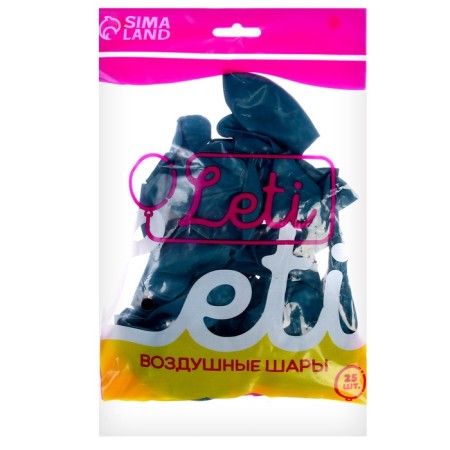 Latex ball 12 ", pastel, set 25 pcs., Pavovniy blue color-2