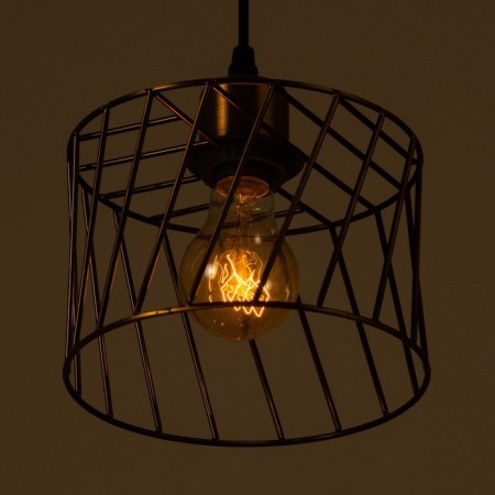 Lamp Bayerlux "Rumba" E27 40W gold 18x18x12-112cm-3