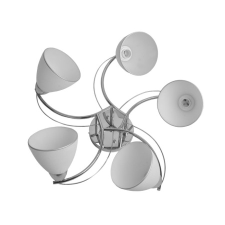 Lamp ceiling Economy light 11174/5CR WT, 5x60W, E27, 24x54x54 cm, color chromium