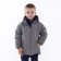 Children's jacket is quilted, gray color, height 104 cm