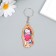 PVC keychain "Unicorn with heart" Soft 5.9x3 cm