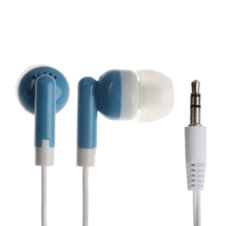 Headphones Oxion Simple EPO104, vacuum, 92 dB, 32 Ohm, 3.5 mm, 0.95 m, blue