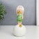 Polystone souvenir "Baby in a white baseball cap, with a gold bubble on a ball" 16x7x8 cm