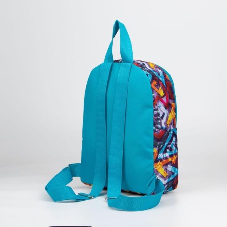 Baby backpack on lightning, blue/multi -colored color-1