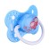 Nipple - orthodontic dummy, silicone, “butterfly”, with a cap, +0 sins., Blue color