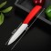 Knife ceramic shade "Simple", blade 12.5 cm, handle Soft Touch, red color